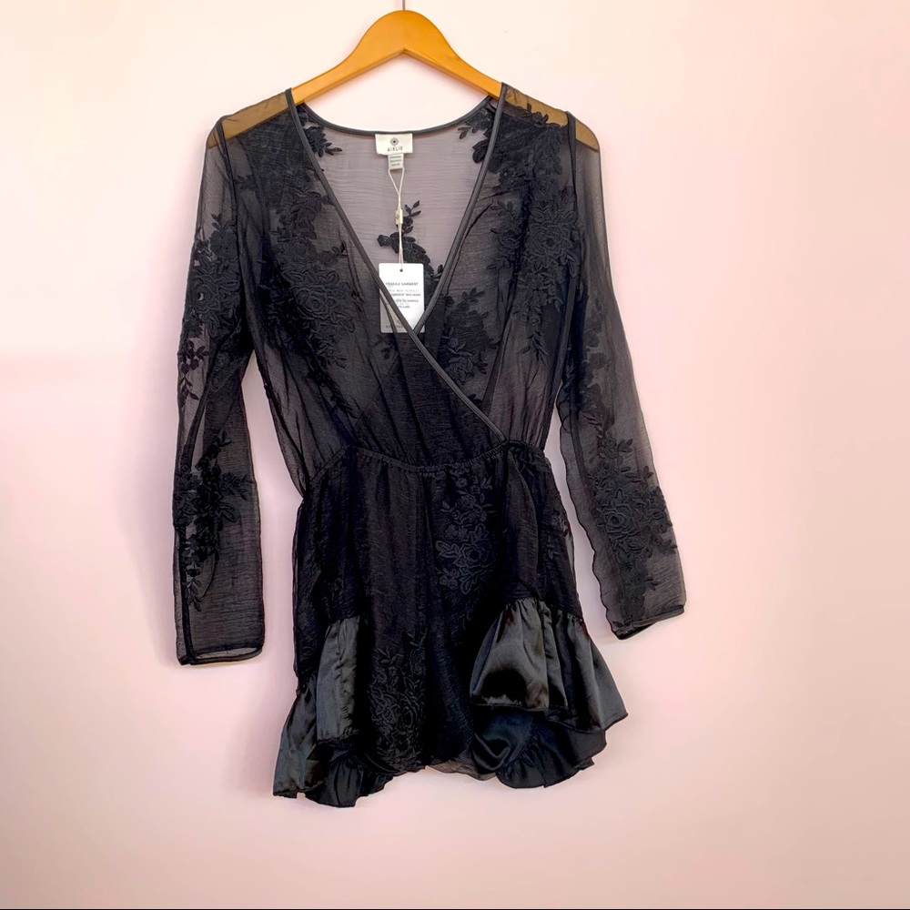 NWT Airlie Leonie Wrap Lingerie Playsuit, XS